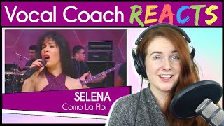 Vocal Coach reacts to Selena Quintanilla  Como La Flor Live From Astrodome [upl. by Lottie]