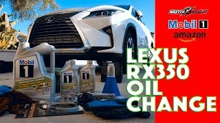 Lexus RX350 Oil Change DIY 2016 2017 2018 2019 2020 2021 2022 models  Motivx [upl. by Lleda]