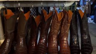 Exotic Skin Cowboy Boot Collection  Lucchese BlackJack Tony Lama Justin JB Hill [upl. by Riatsila809]