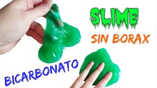 Como Hacer SLIME casero SIN BORAX con Bicarbonato [upl. by Lay587]