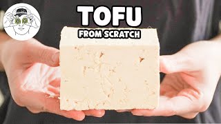 Making Tofu from Scratch with Fresh Soybeans  From Scratch [upl. by Assilen]