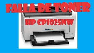 Falla de toner en HP CP1025 [upl. by Simmons886]