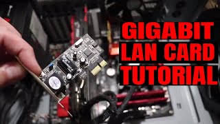 How To Install a Gigabit PCIE LAN Card Increasing My Internet DOWNLOAD Speed [upl. by Leihcim]