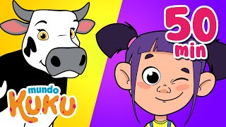 Los 20 Mejores Videos Educativos para Niños en Preescolar 50 minutos Mundo Kuku [upl. by Harley]