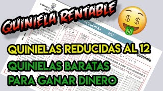 🤑 QUINIELA REDUCIDA AL 12 QUINIELA PARA GANAR DINEROS [upl. by Benni641]