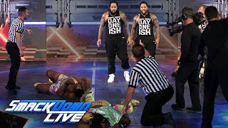 The Usos crash The New Days SmackDown Tag Team Title Celebration SmackDown LIVE July 25 2017 [upl. by Zandra]