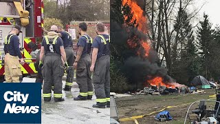 Fire at Vancouvers Strathcona Park [upl. by Anreval]