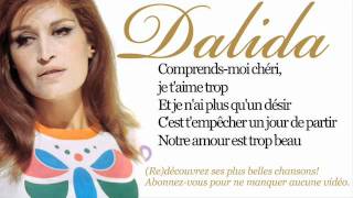 Dalida  Garde moi la dernière danse  Paroles lyrics [upl. by Blount]