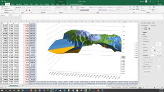 Graph X Y Z Data Inside Microsoft Excel in 3D  3D Scatter 3D Surface XYZ Mesh [upl. by Abott521]