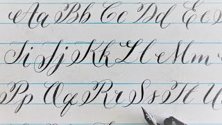 how to write in calligraphy  new letters for beginners [upl. by Vanni]