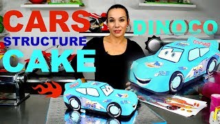 3D CAR CAKE LIGHTNING MCQUEEN  DINOCO BY VERUSCA WALKER [upl. by Ymerrej66]