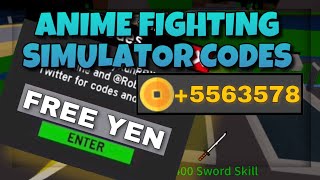 ALLNEW ANIME FIGHTING SIMULATOR CODES JUNE 2020 Roblox [upl. by Kelwen]