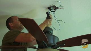 How to Install a Ceiling Fan [upl. by Notsirhc]