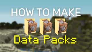 How to Make a Datapack Minecraft 120116 Datapack Tutorial [upl. by Winifred]