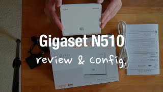 Gigaset N510 IP PRO Base Station Unboxing Setup Review [upl. by Inaffyt]