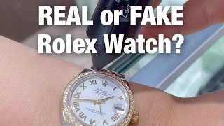 Testing REAL or FAKE Rolex Watch [upl. by Darci]