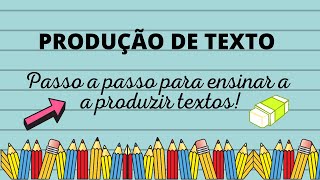 PRODUÇÃO DE TEXTO [upl. by Ynnam]