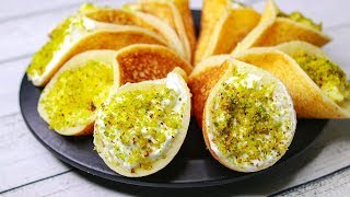 Qatayef Middle Eastern Dessert  Qatayef With Cream  Arabic Dessert Recipe  Yummy [upl. by Pietra]