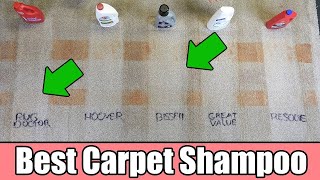 Best Carpet Cleaning Shampoo  5 TESTED  Bissell vs Rug Doctor vs Hoover vs Resolve [upl. by Saitam]