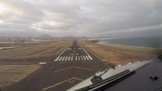 Approach amp landing runway 03 Arrecife Lanzarote airport ACE GCRR [upl. by Umberto]