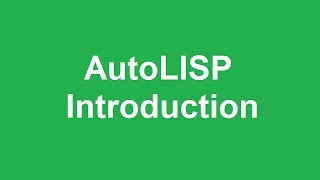 How to write AutoLISP programs [upl. by Nesnej]