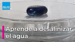 Aprende a DESALINIZAR agua  Experimentos [upl. by Ettevahs]