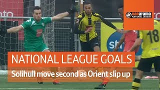 Solihull move second as Orient lose  National League Highlights Matchday 30 [upl. by Esyak263]