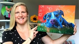 Paint a Colorful Dog Portrait in 12Steps Part One [upl. by Higbee523]