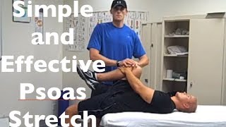 Psoas Stretch  How To Stretch And Release The Iliopsoas [upl. by Herbie]