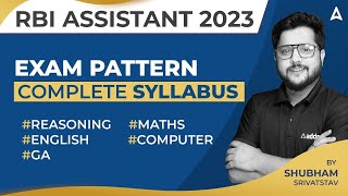 RBI Assistant Syllabus and Exam Pattern 2023 [upl. by Akihsal]