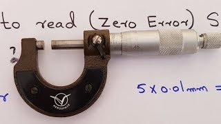 How to read  Zero Error  Screw Guage [upl. by Annaik]