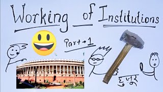 working of Institution class 9 part 1 GKP  working of institutions class 9 bkp😁😅😅😅 [upl. by Ihcego]