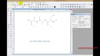 ChemDraw tutorial 11 Draw Protein and DNA [upl. by Eetak]