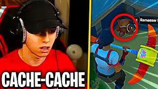 CACHE CACHE OBJET SUR FORTNITE  🧐 1v1 contre valouzz [upl. by Nerual]