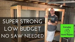 How To Build Storage Shelves  Easy Build [upl. by Walburga4]