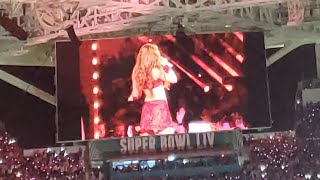 Shakira amp J Los Super Bowl halftime show from a fans side view [upl. by Ulrikaumeko]