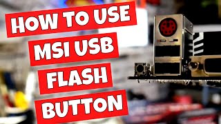 How To Flash MSI B450 Gaming Plus Max BIOS With USB Flash Back Button [upl. by Kcirredal284]