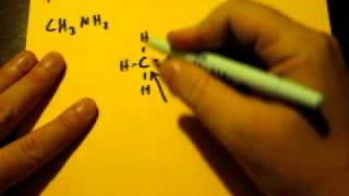 Lewis Dot Structure of CH3NH2 methylamine [upl. by Cynthie]