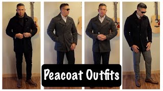 Mens Style  Peacoat  Winter Essentials [upl. by Adoree671]