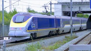 Trains at Ebbsfleet International HS1  4918 [upl. by Poppo]