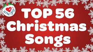 Top 56 Christmas Songs and Carols with Lyrics 🎅 [upl. by Sherm]