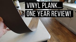 Vinyl Plank Flooring  Review After One Year in Our Home [upl. by Yrocal]