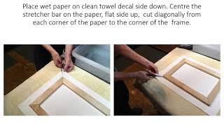 How to stretch Watercolor paper on canvas stretcher bars [upl. by Sitelc329]