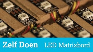 Zelf Doen interactieve kerstverlichting met een LEDmatrixbord [upl. by Shadow]