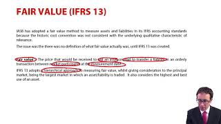 Fair value IFRS 13  ACCA Financial Reporting FR [upl. by Anthia788]