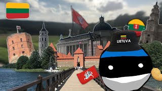 Estoniaball Visits Lithuania [upl. by Anastassia806]