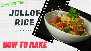 How to Make Jollof Rice In Instant Pot  Chefs Tips And Method Shorts [upl. by Amelita884]