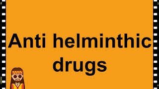 Pharmacology Anti Helminthics MADE EASY [upl. by Oryaj878]