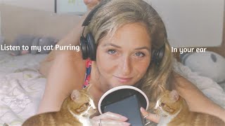 ASMR with my CAT 😺 l Extreme PURRING 🥰 WHISPERING some fun facts about cats FAST and Relaxing 😴💆 [upl. by Arem]