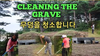 CLEANING THE GRAVE PREPARING FOR CHUSEOK [upl. by Iatnahs451]